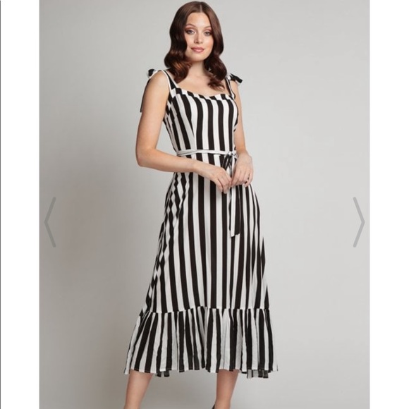 Collectif Dresses & Skirts - Collectif Katrina Stripe Swing Dress Pinup